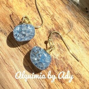 Alquimia Gold and Blue Earrings